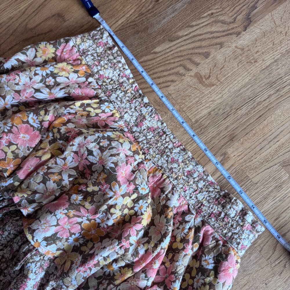 American Eagle Floral Flowy Shorts Tiered Size Large NWT - Picture 7 of 8